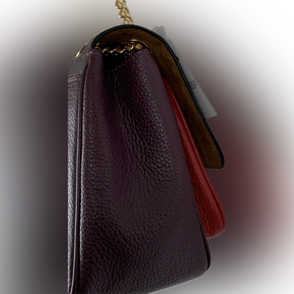 Coach Klare Nwt $450 Boysenberry Burgundy and Red Women's Bag - Picture 5 of 11